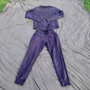 Lululemon City Sweat Sweatshirt & Jogger Set Men's Medium Black Track Athleisure